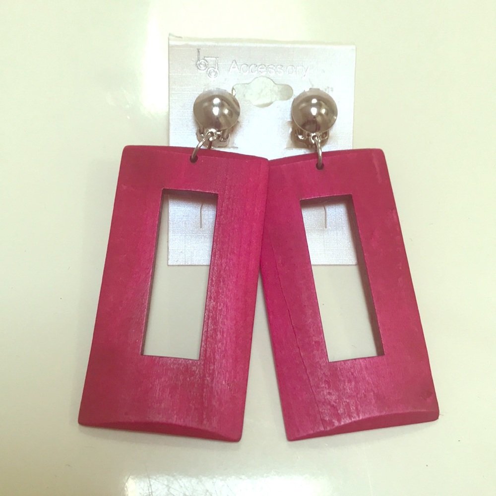 Red Clip-on Earrings
